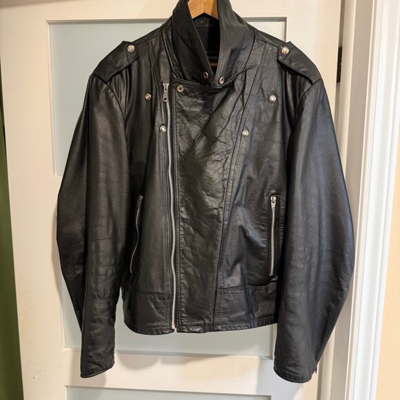 Biker jacket leather jacket - Picture 2 of 7